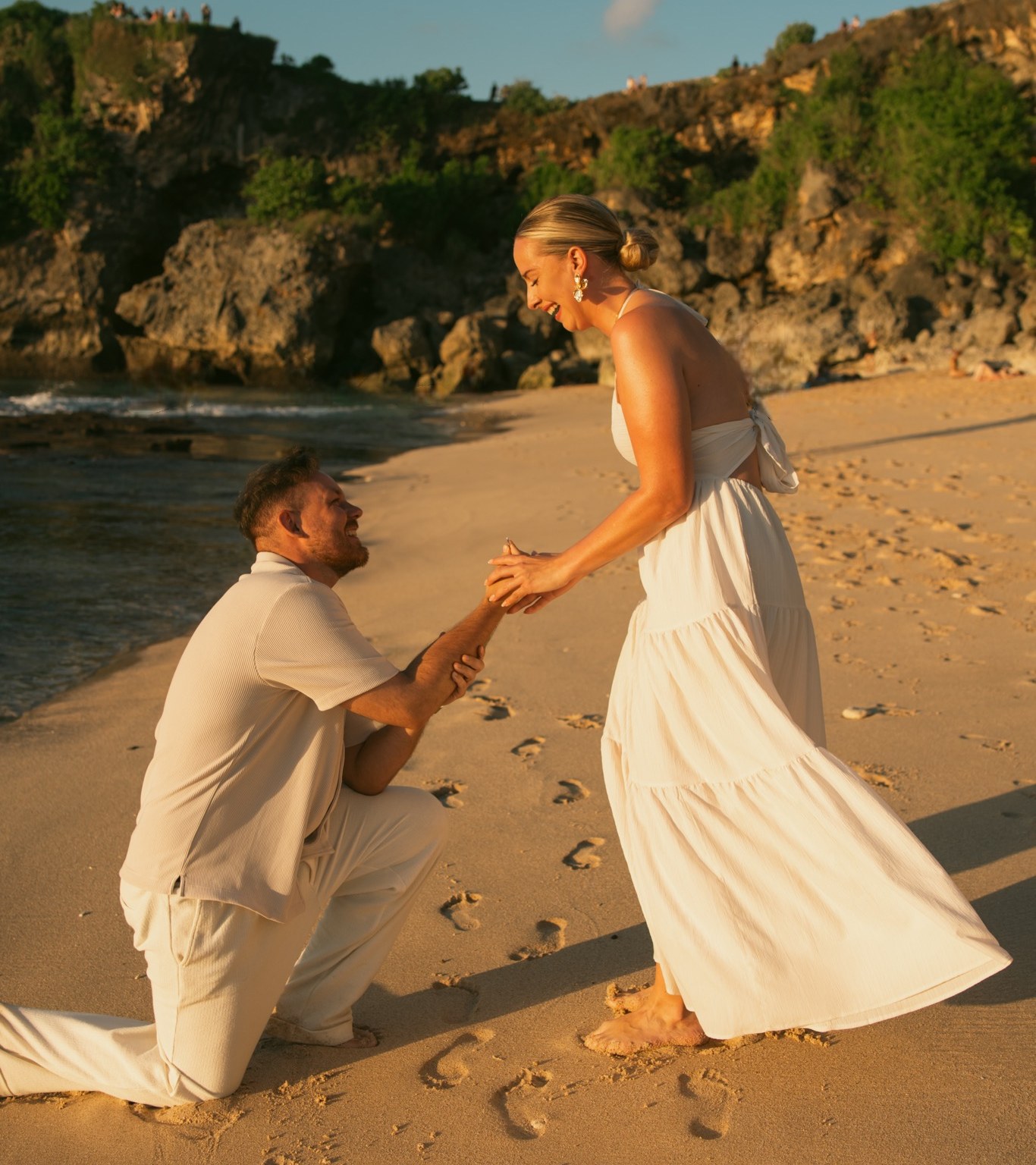 Der Antrag am Strand